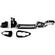 97947 Rear, Driver Side Chrome Exterior Door Handle, Without Key Hole, Help Series
