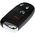 2017 Jeep Renegade - Key Fob, 4 Button, With Remote Start, Transponder Chip: Id 4A (51 Philips Hitag Aes), Oe Fcc Id: M3N-40821302, Sold Individually, OE Solutions Series