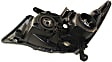 Passenger Side Headlight, without Bulb, HID/Xenon, Clear Lens, Base Model