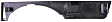 Front, Passenger Side, Upper Fog Light Trim, Black