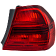 2007-2008 BMW 335i - Passenger Side, Outer Tail Light, without Bulb, Halogen, Red Lens, Base Model, Sedan