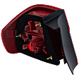 2007-2008 BMW 335i - Passenger Side, Outer Tail Light, without Bulb, Halogen, Red Lens, Base Model, Sedan