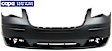 Front Primed Bumper Cover, Without Headlight Washer and Molding Holes, CAPA CERTIFIED