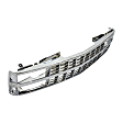Grille, Chrome, with Dual Headlight Holes and Emblem Provision, For Models with Composite Headlights