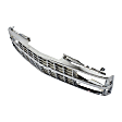 Grille, Chrome, with Dual Headlight Holes and Emblem Provision, For Models with Composite Headlights