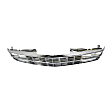 Grille, Chrome, with Dual Headlight Holes and Emblem Provision, For Models with Composite Headlights