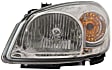 2005-2010 Chevrolet Cobalt - Driver Side Headlight, with Bulb, Halogen, LS/LT/Sport/SS Models, Smoked Lens, with Bracket