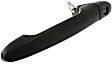 Front, Driver Side Smooth Black Exterior Door Handle, With Key Hole