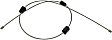 1999 Mazda B3000 - Parking Brake Cable, Extended Cab Pickup, 3.0L 6Cyl