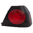 Passenger Side, Outer Tail Light, with Bulb, Halogen, Red Lens