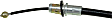 1984 Ford F-250 - Parking Brake Cable, 7.5L 8Cyl, Without Ambulance Prep Package