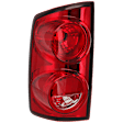 Driver Side Tail Light, without Bulb, Halogen, Clear and Red Lens