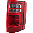 Passenger Side Tail Light, with Bulb, Halogen, Clear and Red Lens, CAPA CERTIFIED