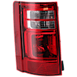 Driver Side Tail Light, with Bulb, Halogen, Clear and Red Lens, CAPA CERTIFIED