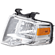 Driver Side Headlight, with Bulb, Halogen, Chrome Interior, 8 Cyl., 5.4L Engine