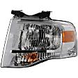 Driver Side Headlight, with Bulb, Halogen, Chrome Interior, 8 Cyl., 5.4L Engine