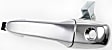 Front, Driver Side Chrome Exterior Door Handle, With Key Hole