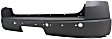 Rear Bumper Cover, Primed, XLS/XLT Models, with Parking Aid Sensor Holes