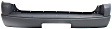 Rear Primed Bumper Cover, XLS/XLT Models, With Step Pad Provision and Molding Holes, Without Parking Aid Sensor Holes