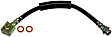 H102471 Front, Driver Side First Stop Series Brake Line, Metal and Rubber