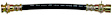 H106345 Rear, Driver and Passenger Side First Stop Series Brake Line, Metal and Rubber