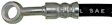 H123789 Front, Driver and Passenger Side First Stop Series Brake Line, Metal and Rubber