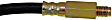 H35009 Front, Driver and Passenger Side First Stop Series Brake Line, Metal and Rubber