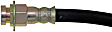 H35009 Front, Driver and Passenger Side First Stop Series Brake Line, Metal and Rubber