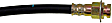 H36528 Front, Driver and Passenger Side First Stop Series Brake Line, Metal and Rubber