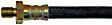 H36888 Rear, Center First Stop Series Brake Line, Metal and Rubber