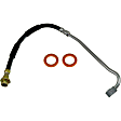 H380040 Front, Passenger Side First Stop Series Brake Line, Metal and Rubber