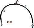 H380058 Front, Driver Side First Stop Series Brake Line, Metal and Rubber
