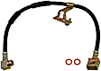 H380074 Front, Driver Side First Stop Series Brake Line, Metal and Rubber