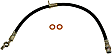 H380434 Front, Passenger Side First Stop Series Brake Line, Metal and Rubber