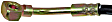 H380587 Front, Passenger Side First Stop Series Brake Line, Metal and Rubber