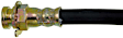 H38059 Front, Driver Side First Stop Series Brake Line, Metal and Rubber