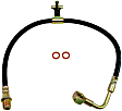 Front, Passenger Side First Stop Series Brake Line, Metal and Rubber