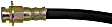 H380712 Front, Passenger Side First Stop Series Brake Line, Metal and Rubber