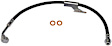 H380753 Front, Passenger Side First Stop Series Brake Line, Metal and Rubber
