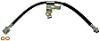 2002 Buick LeSabre - Front, Driver Side Brake Line, Metal and Rubber, First Stop Series