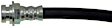 H38102 Front, Driver Side First Stop Series Brake Line, Metal and Rubber