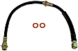 H38103 Front, Passenger Side First Stop Series Brake Line, Metal and Rubber