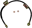 H381298 Front, Driver Side First Stop Series Brake Line, Metal and Rubber