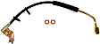 H381365 Front, Driver Side First Stop Series Brake Line, Metal and Rubber