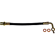 Rear, Driver Side, Outer First Stop Series Brake Line, Metal and Rubber