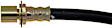 H38407 Rear, Driver or Passenger Side First Stop Series Brake Line, Metal and Rubber