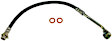 H38588 Front, Driver Side First Stop Series Brake Line, Metal and Rubber