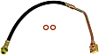 Front, Passenger Side First Stop Series Brake Line, Metal and Rubber
