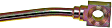 Front, Passenger Side First Stop Series Brake Line, Metal and Rubber
