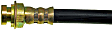 Front, Passenger Side First Stop Series Brake Line, Metal and Rubber